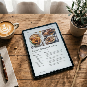 Digital Cookbook Template - Clean & Modern