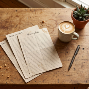 Grocery List & Pantry Inventory Bundle