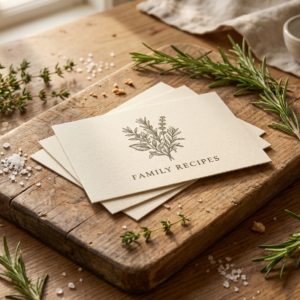 Recipe Card Template Set