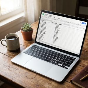 Keyword Research Spreadsheet for Food Blogs