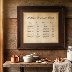 Kitchen Conversion Chart Printable
