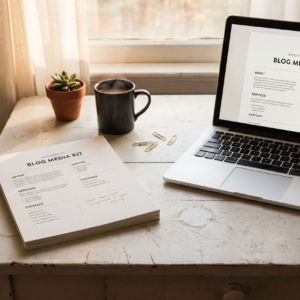 Minimalist Blog Media Kit Template