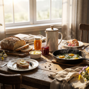 Breakfast Scene Photography