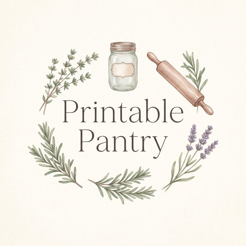 Printable Pantry
