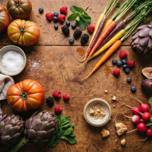 Fresh Produce Flatlay Collection