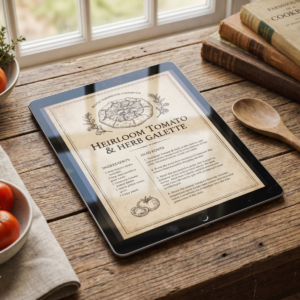 Cookbook Template - Rustic Farmhouse
